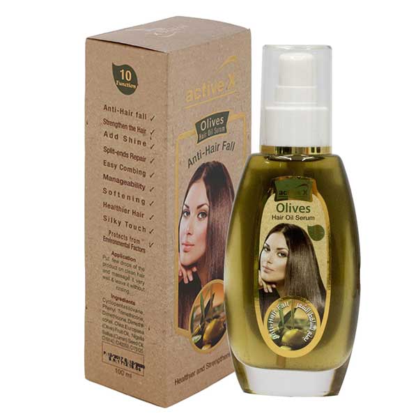 Olives Hair Oil Serum By Active X 100ml Anti Hair Fall