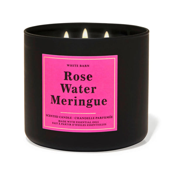 Bath & Body Works Rose Water Meringue Scented Candle