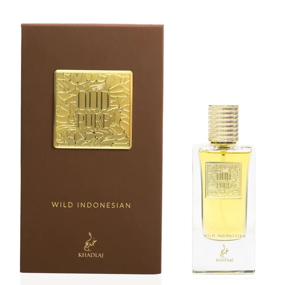 Khadlaj Wild Indonesian Oud Pure Perfume For Unisex EDP 60ml