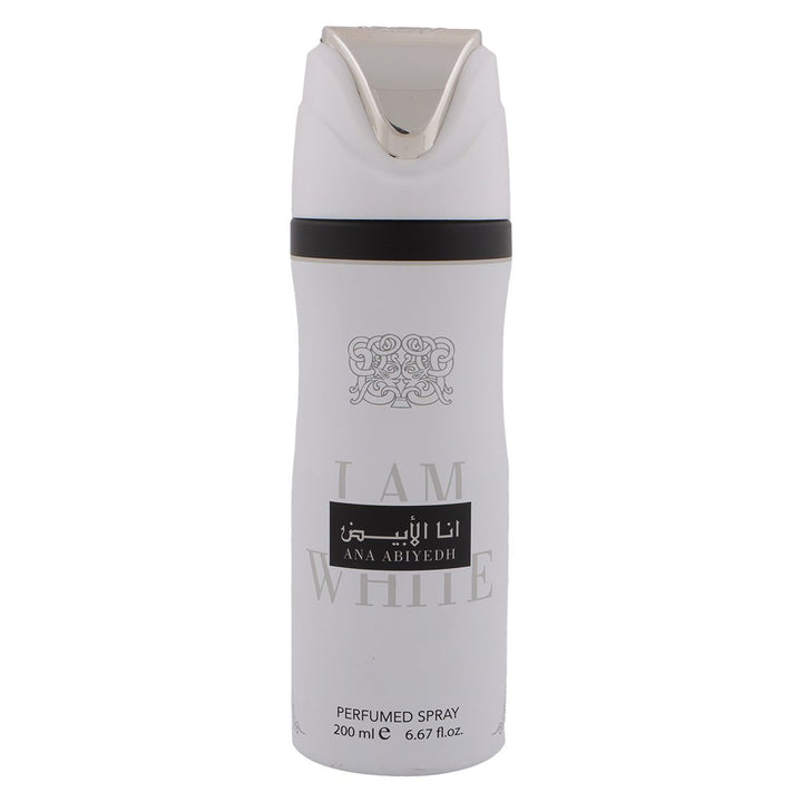 Lattafa Ana Abiyad Deo Perfumed Spray For Women Fruity‑Musk Perfume 200ml