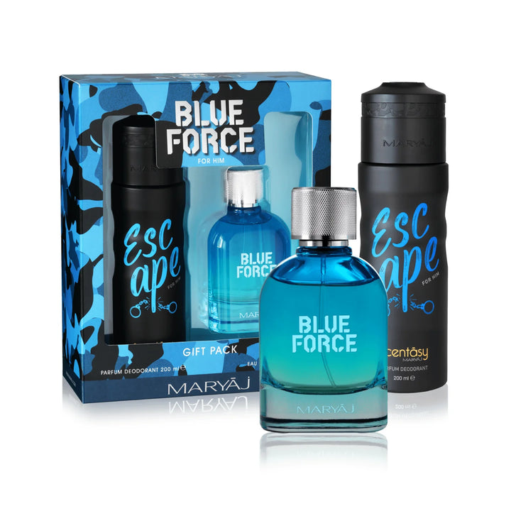 Maryaj Blue Force Perfume Gift Set For Men
