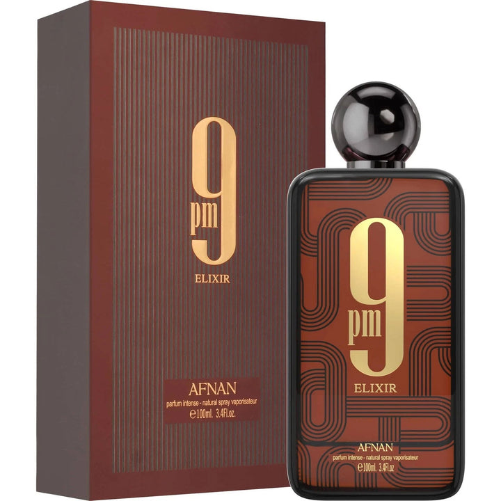 Afnan 9pm Elixir Parfum Intense For Unisex -Oriental Spicy Perfume 100ml