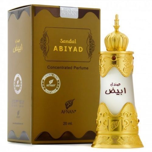 Afnan Sandal Abiyad , Conc Perfume oil, Attar for Unisex, 20 ml
