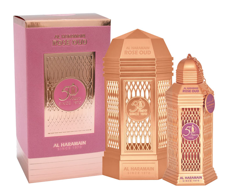 Al Haramain 50 Years Rose Oud Perfume Spray For Unisex 100ml