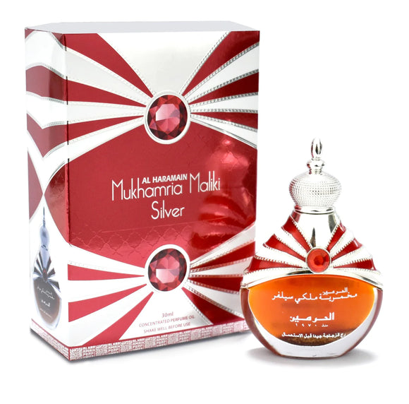 Al Haramain Mukhamria Maliki Silver Concentrated Perfume Oil For Unisex 30ml