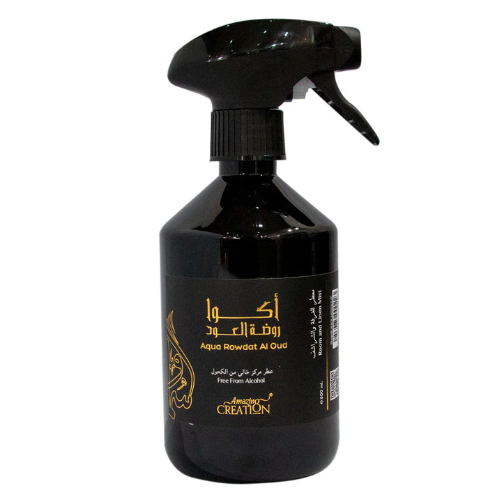 Amazing Creation Aqua Rowdat Al Oud  Alcohol Free Room And Linen Mist 500ml