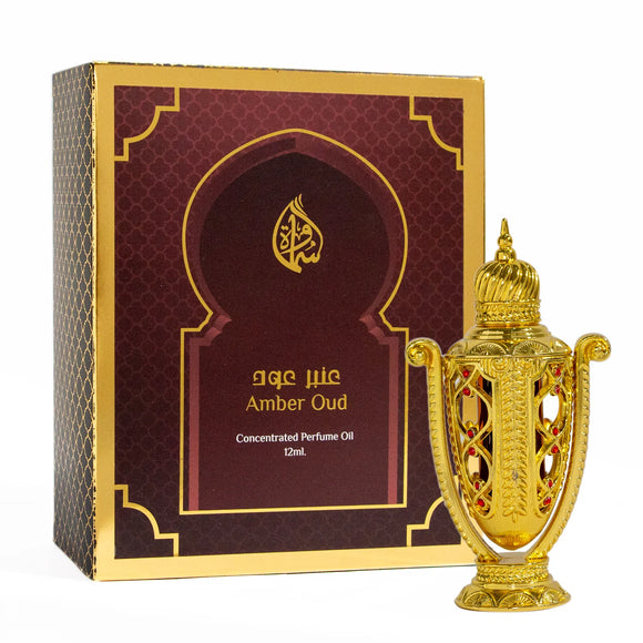 Samawa Amber Oud Concentrated Perfume Oil For Unisex, Attar 12ml