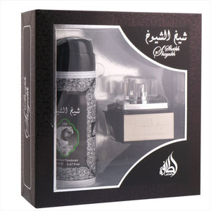 Lattafa Sheikh Shuyukh Perfumes Gift Set for Men(EDP 50ml & Deo200ml)