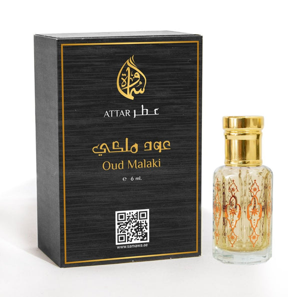 Samawa Oud Malaki Attar - Concentrated Perfume Oil for Unisex - 6ml